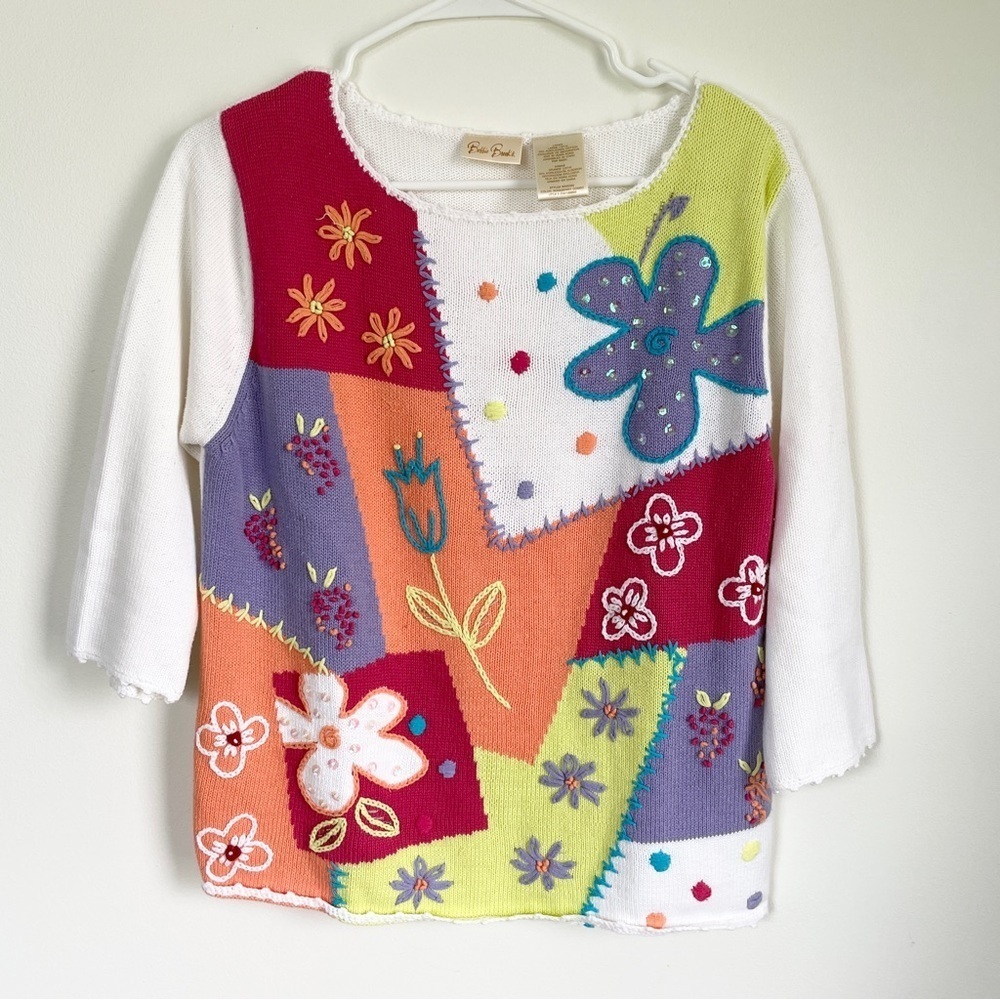 Bobbie Brooks vintage floral sweater